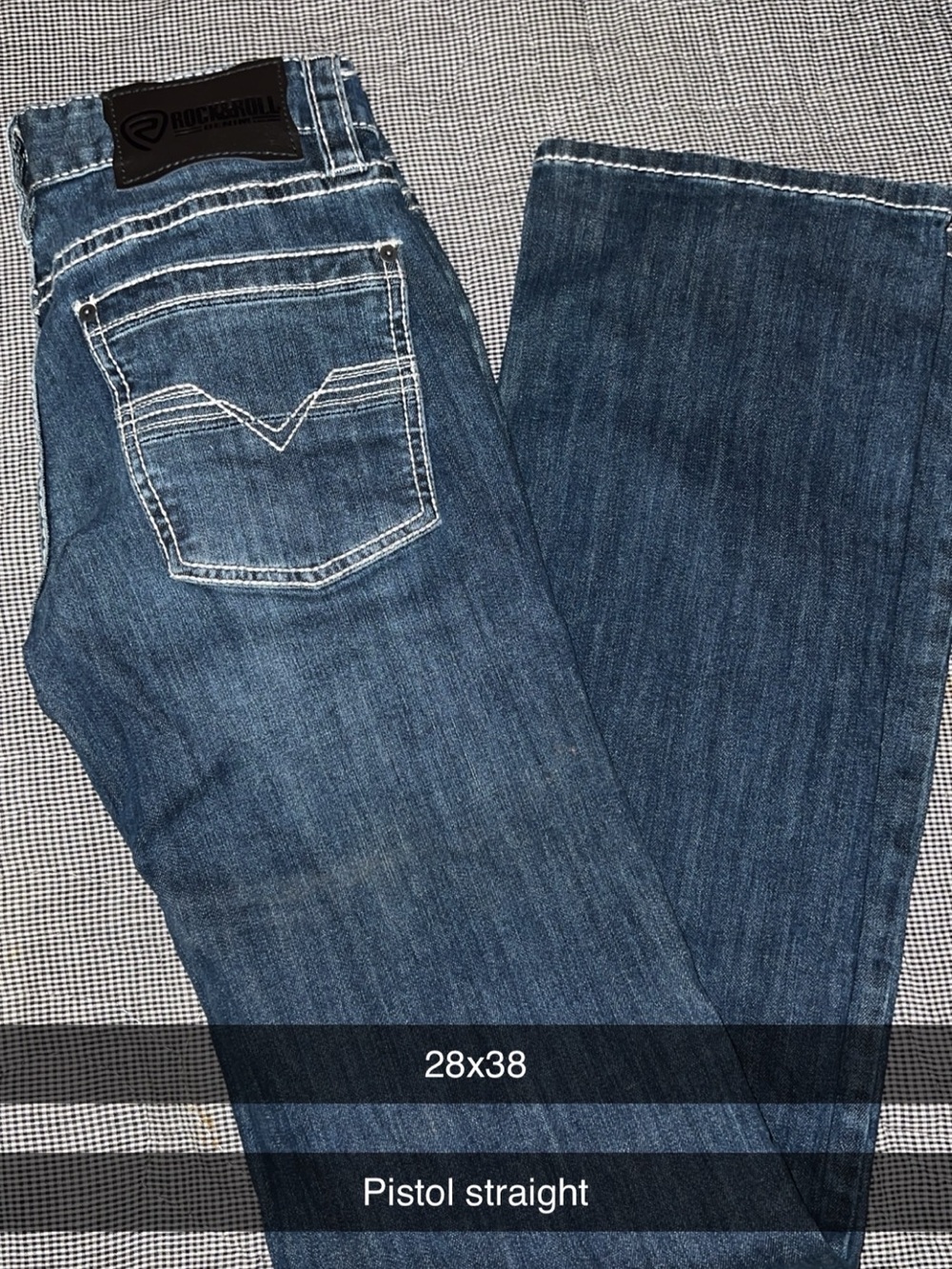 Rock & roll Denim Straight Jeans - Blue